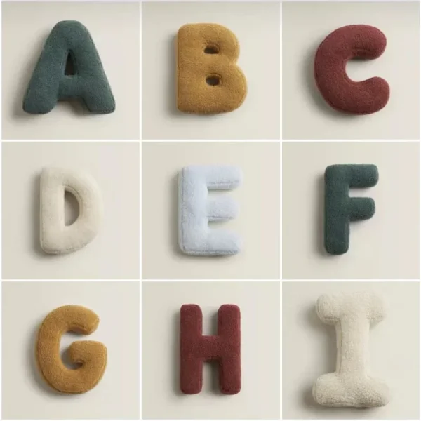 Coussin Déco Lettre De L'alphabet confortable