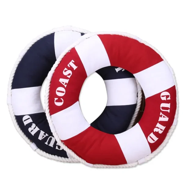 coussin déco bouée de sauvetage