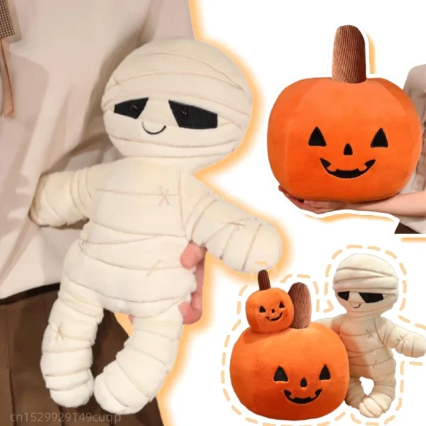 coussin momie citrouille