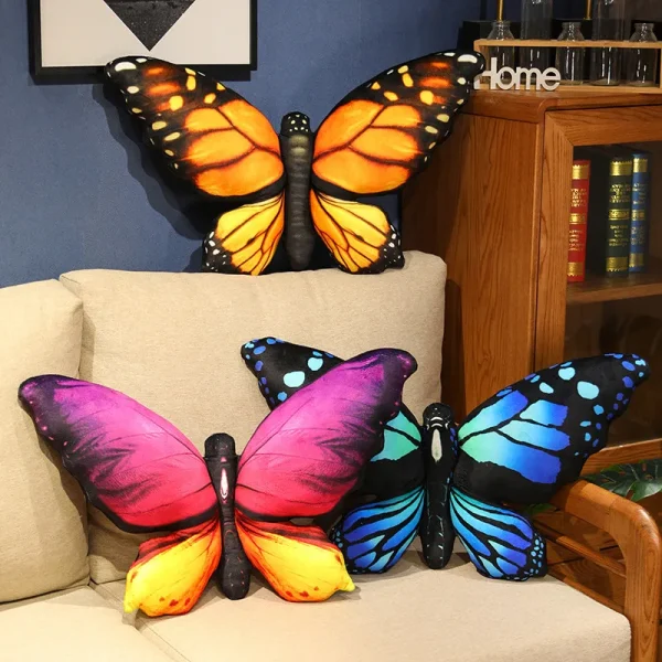 coussin 3D papillon