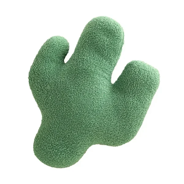 Coussin 3D doux en forme de cactus